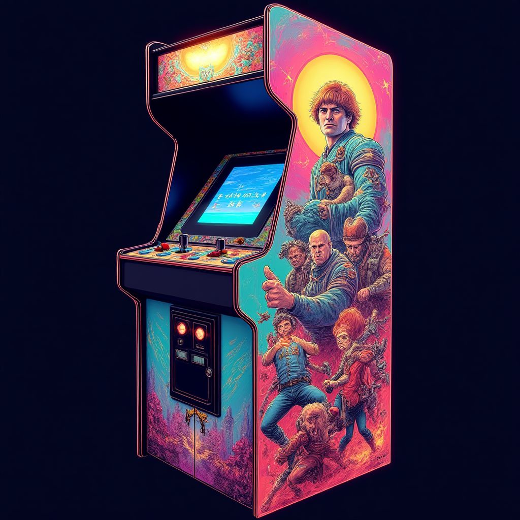 Arcade cabinet side art