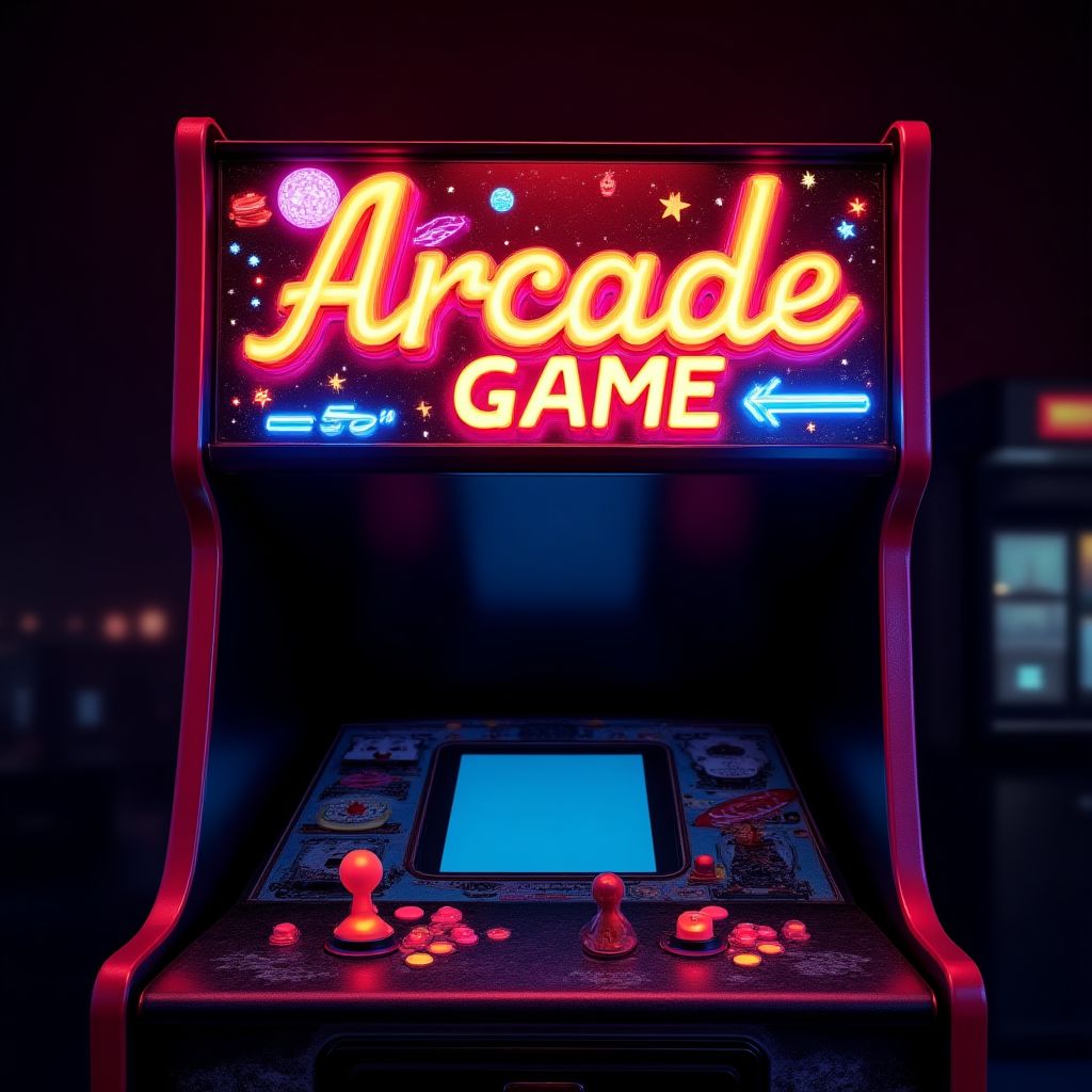 Arcade marquee header art